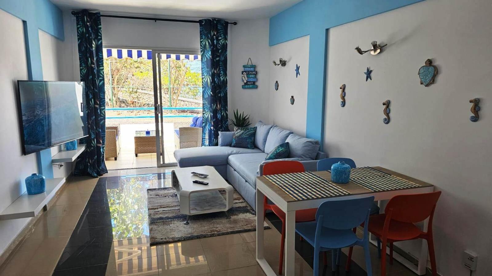 Blue Bay Paradise - Beach Front Apartment With Sea View Playa Paraiso  Extérieur photo